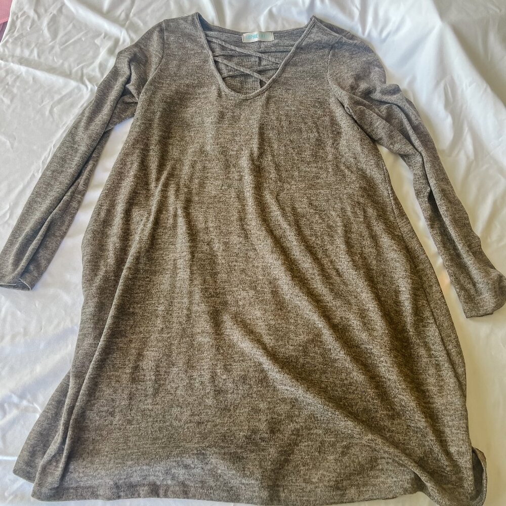 Sophie + Kate Criss Cross Sweater Dress Woman's Size Large